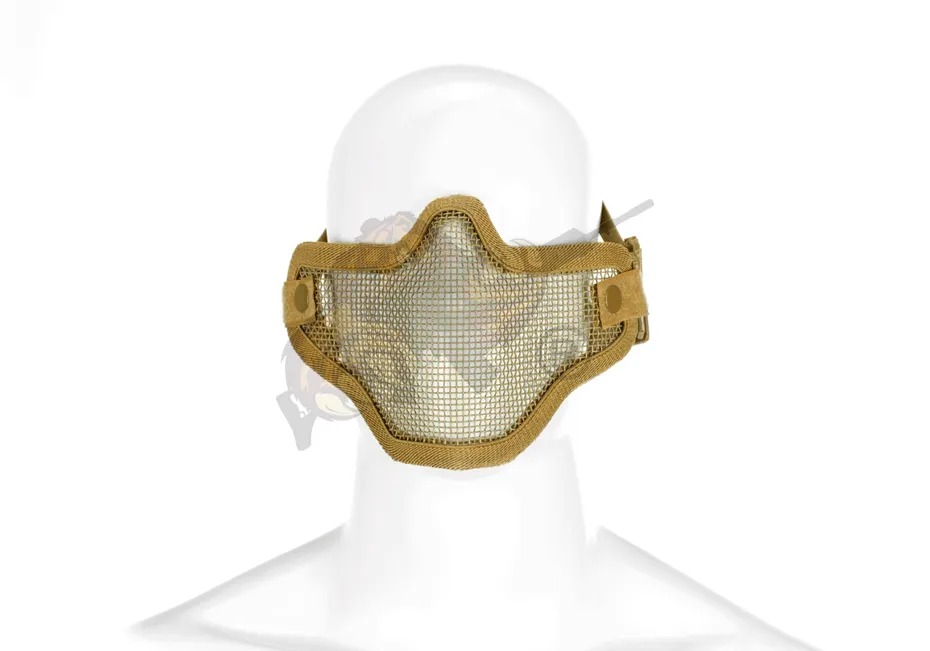 Steel Half Face Mask - Gittermaske - Tan