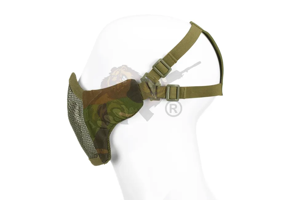 Mk.II Steel Half Face Mask - Gittermaske - Woodland