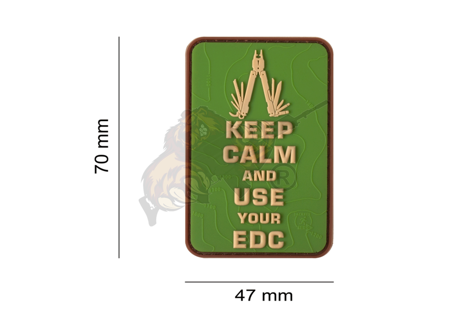 JTG - Keep Calm EDC Rubber Patch Multicam