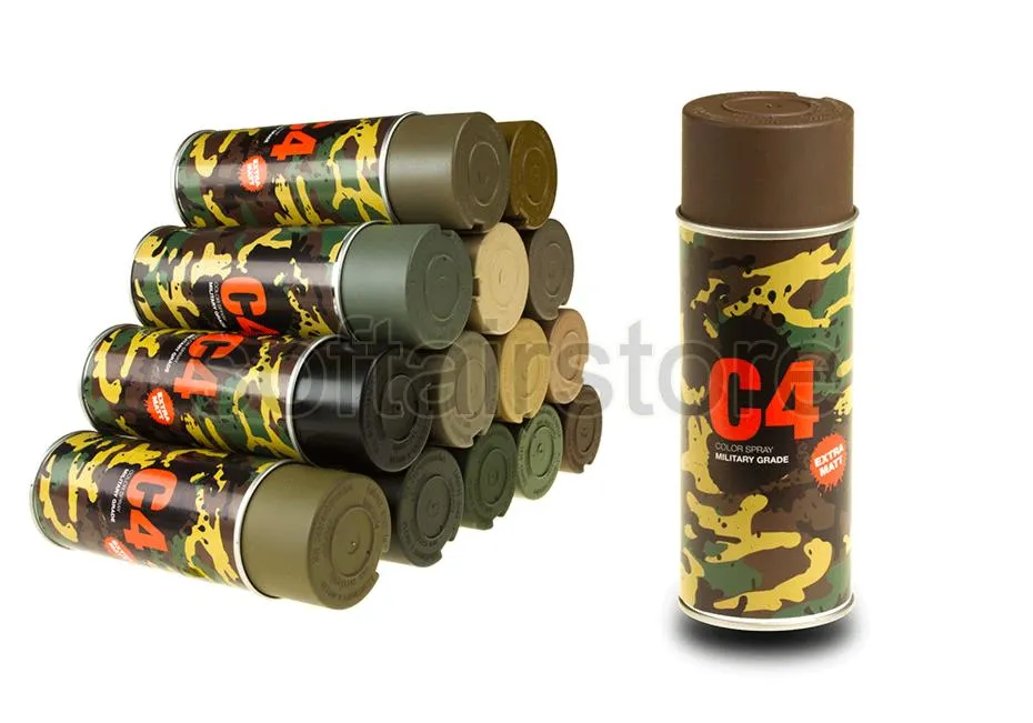 C4 Mil Grade Color Spray in RAL 8027 Lederbraun - Armamat