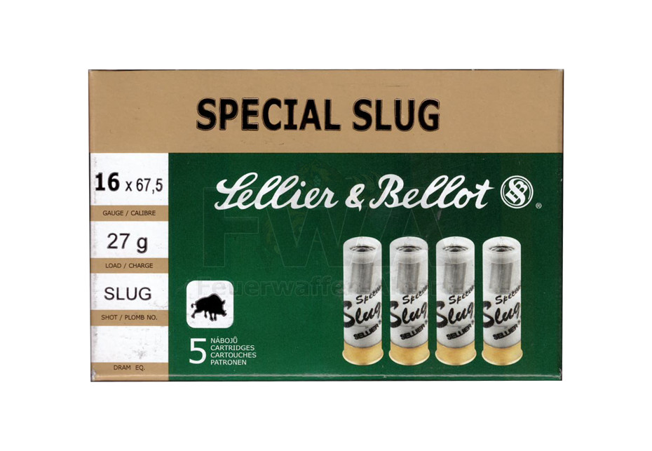 16/67.5 Flintenlaufpatrone Special Slug - Sellier & Bellot
