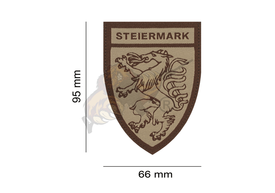 Steiermark Shield Patch Desert  - Clawgear