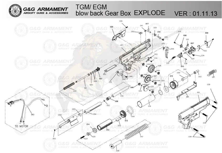 Spare part TGM/EGM BB gearbox #55 für die TGM/EGM/PM5 Gearbox