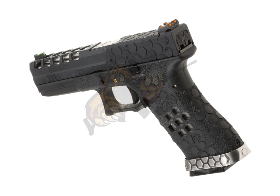 VX0101 Hex Cut GBB Pistol in Black -F-