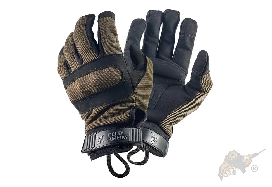 Taktische Einsatz-Handschuhe DEFENDER Farbe Oliv Größe L - Delta Armory