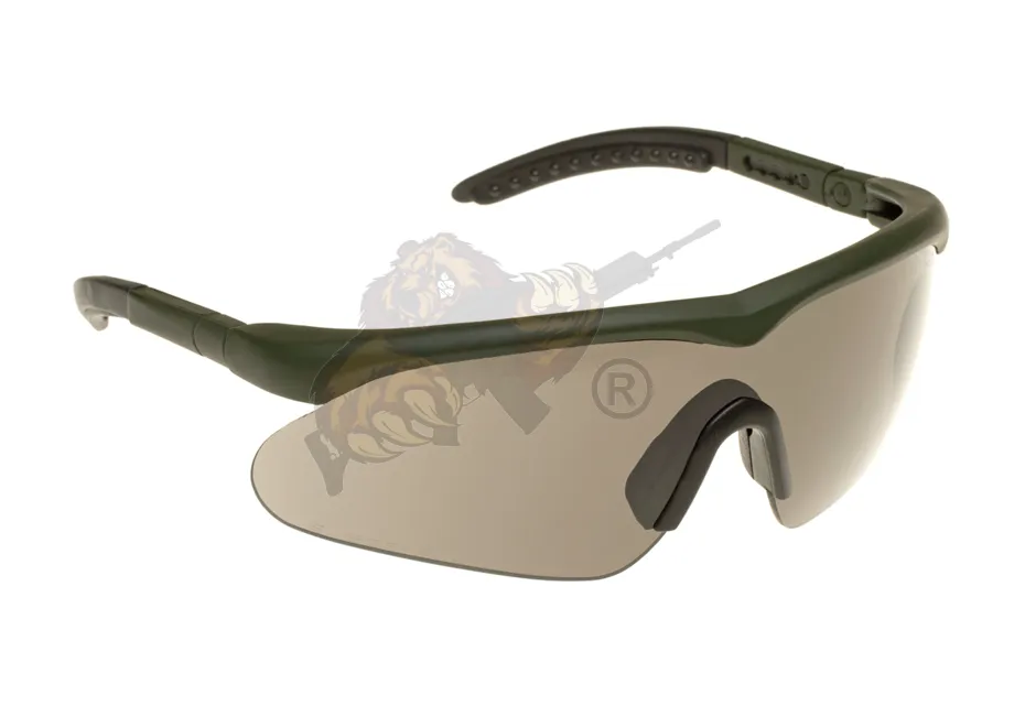 Schutzbrille Raptor Oliv - Smoke/Clear/Lightrust (SwissEye)