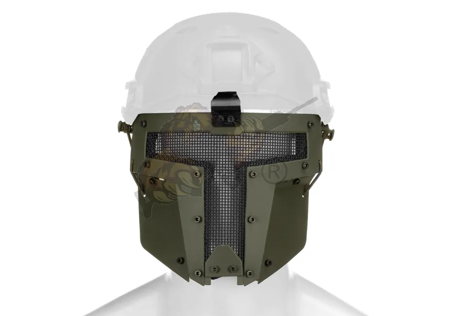 Warrior Steel Face Mask - Gittermaske - Oliv - Pirate Arms