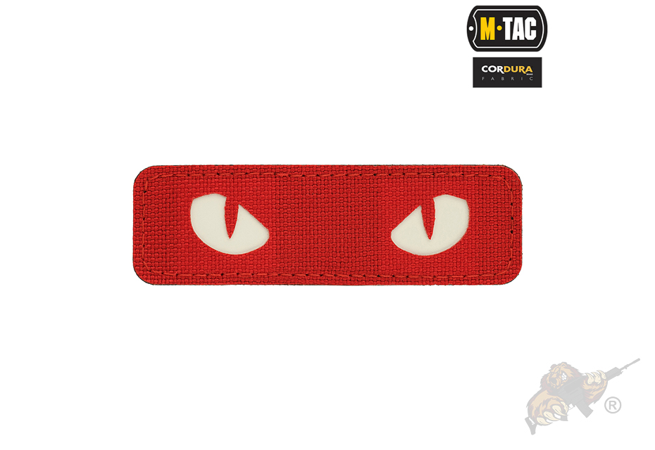 M-Tac patch Cat Eyes Laser Cut -Red/White-