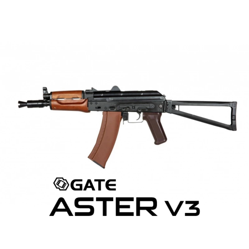 AKS-74UN Essential Stahl-Version mit Gate Aster V3 frei ab 18 Schwarz/Echtholz | E&L