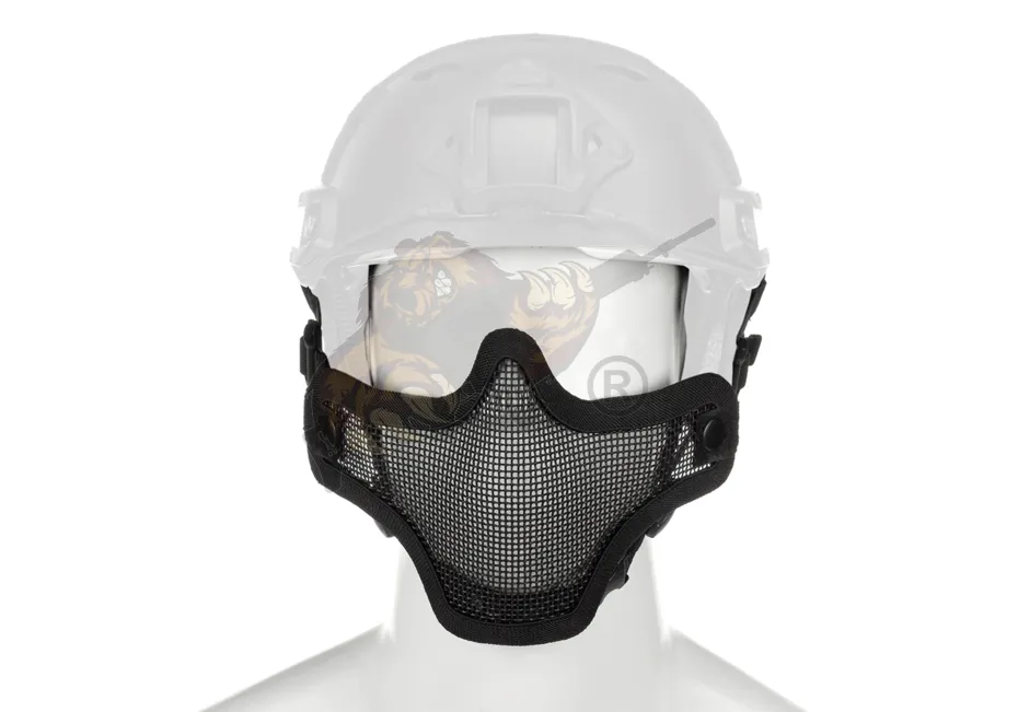 Steel Half Face Mask FAST Version - Gittermaske - Black