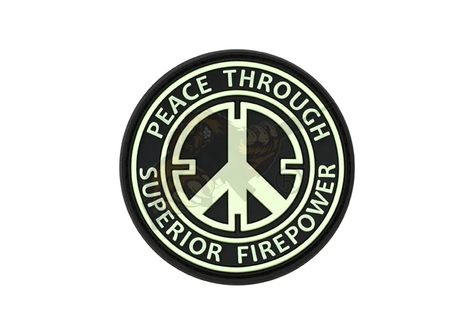 JTG - Peace Rubber Patcher Patch Glow in the Dark