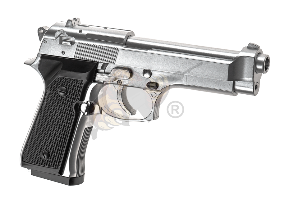 M9 Airsoft Pistole Federdruck in Silber - max. 0,5 Joule