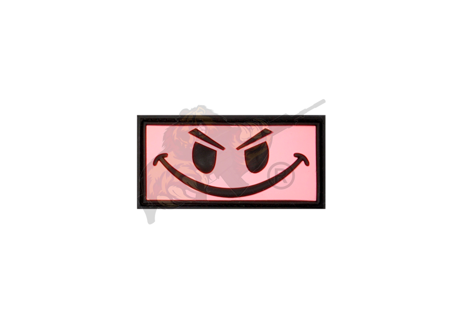 JTG - Evil Smiley Rubber Patch Pink