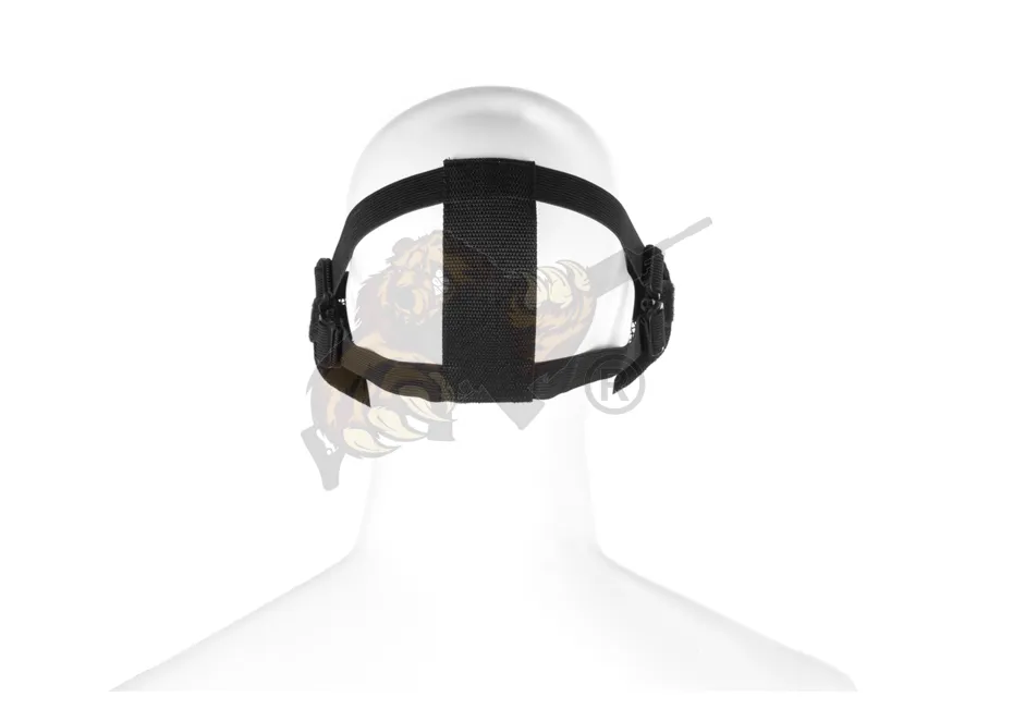 Steel Half Face Mask - Gittermaske - Black