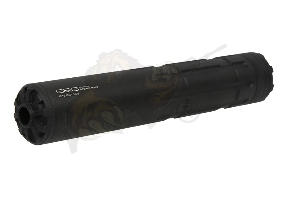 210mm G&G GOMS MK5 Airsoft Silencer 14mm CCW - Black