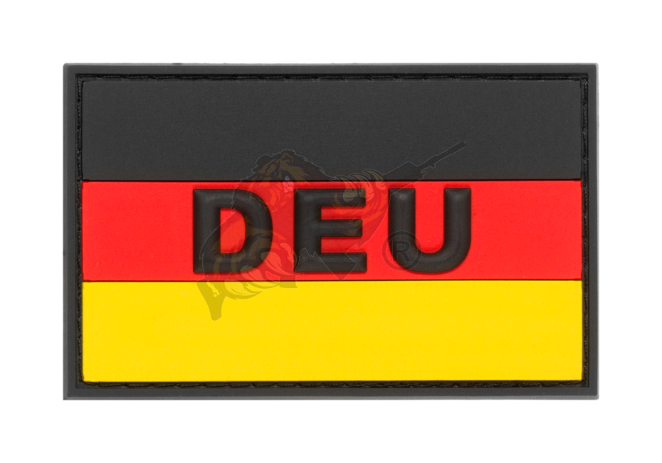 JTG - Deutschlandflagge - Patch, groß mit DEU Schriftzug, fullcolor