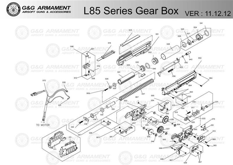 Gearbox Part 011 for L85 von G&G
