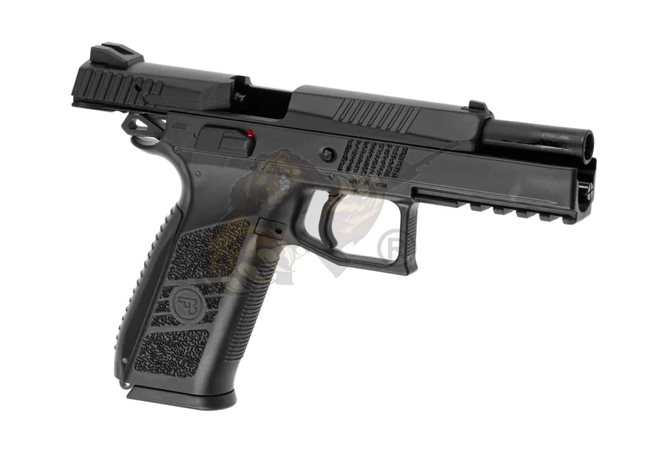 CZ P-09 Metall Slide Airsoft Pistole GBB, incl. Case, Schwarz -F-