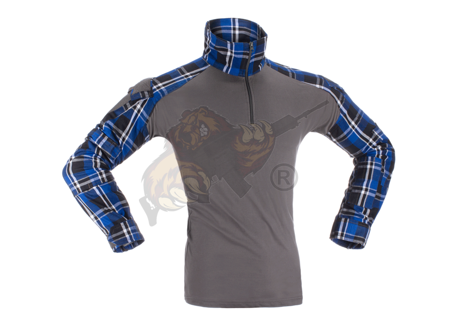 Combat Shirt Flannel in Farbe Blau Größe M - Invader Gear