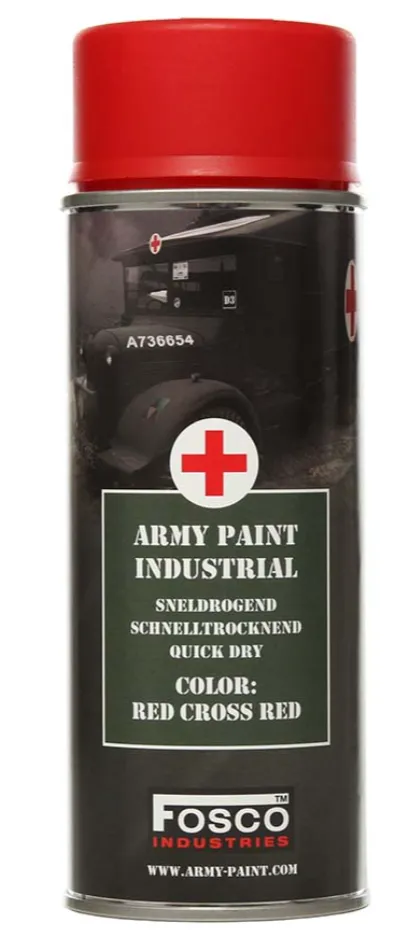Farbspray Army Paint 400ml Rotes Kreuz Rot- Fosco Industries
