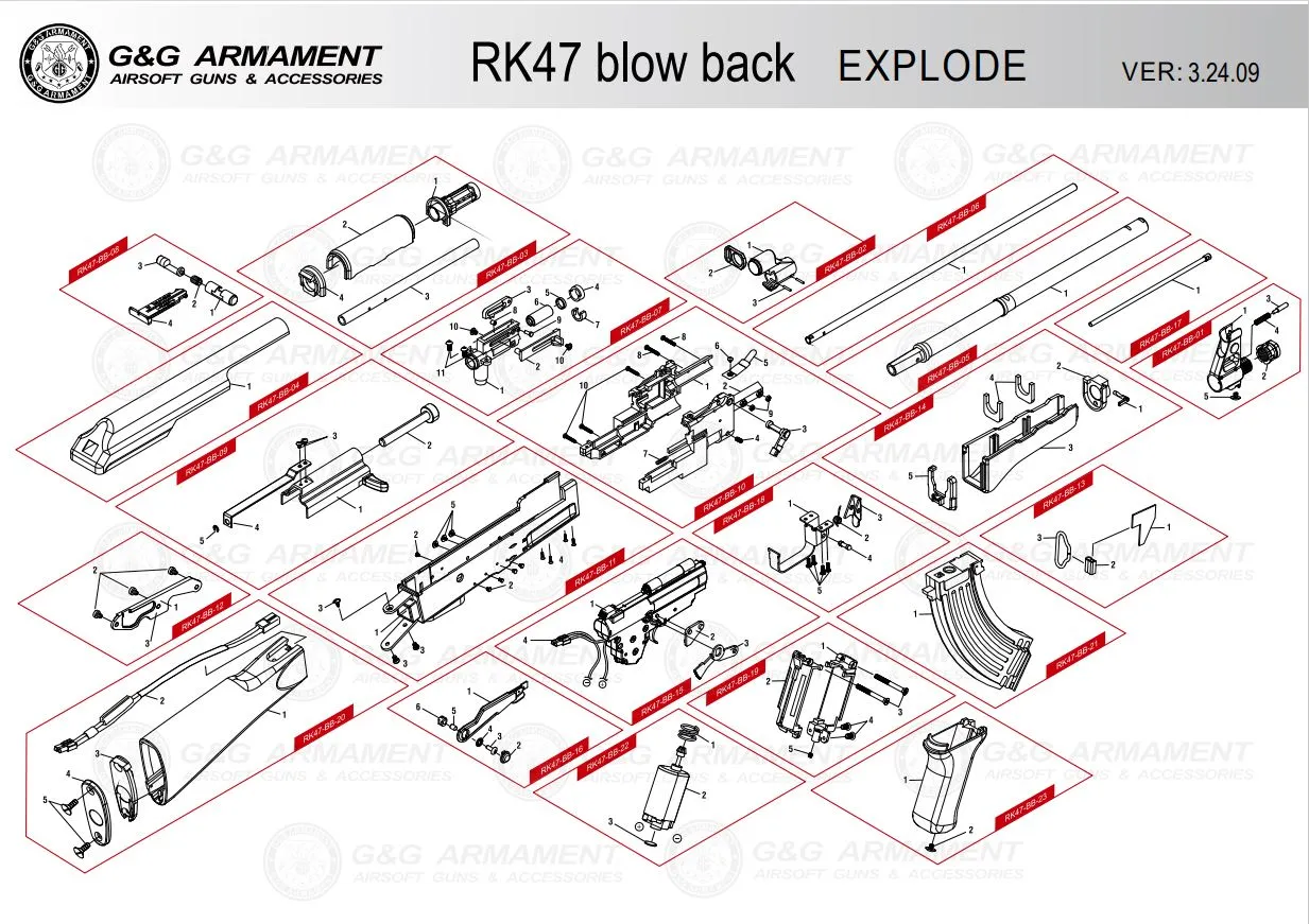 Spare Part RK47-BB-09 für die RK47 Serie von G&G